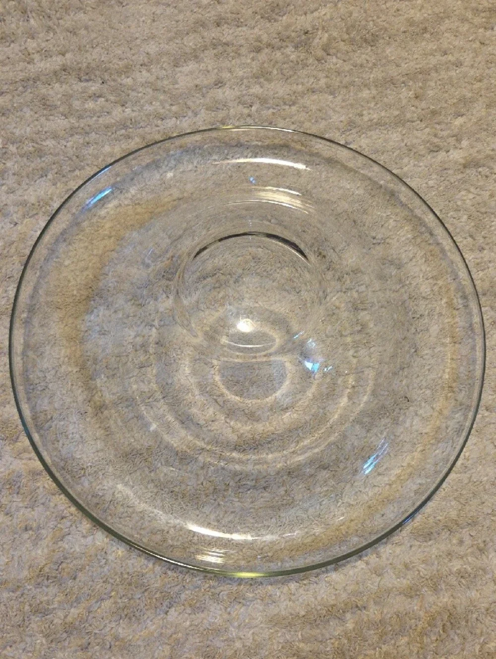 Clear Glass Serving Bowl